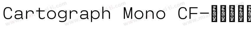 Cartograph Mono CF字体转换